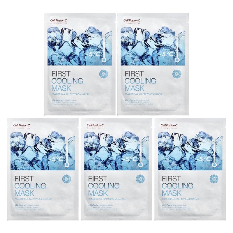 Cell Fusion C، قناع التجميل المنعش الأول، 5 ورقات، 0.95 أونصة (27 جم) لكل واحدة