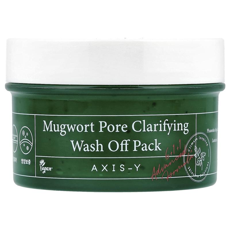 Axis-Y, Mugwort Pore Clarifying Wash Off Pack, 3.38 fl oz (100 ml)