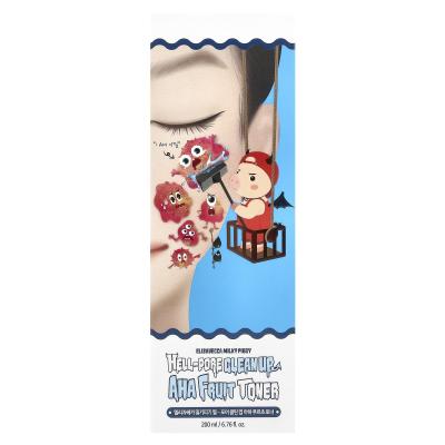 Elizavecca, Milky Piggy، Hell-Pore Clean Up، تونر الفواكه بحمض ألفا هيدروكسي، 6.76 أونصة سائلة (200 مل)