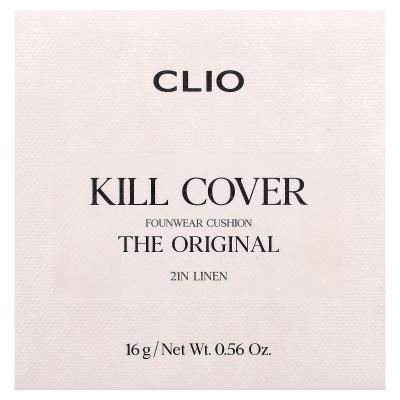 Clio, وسادة Kill Cover FounWear، 21N كتان، 0.56 أونصة (16 جم)