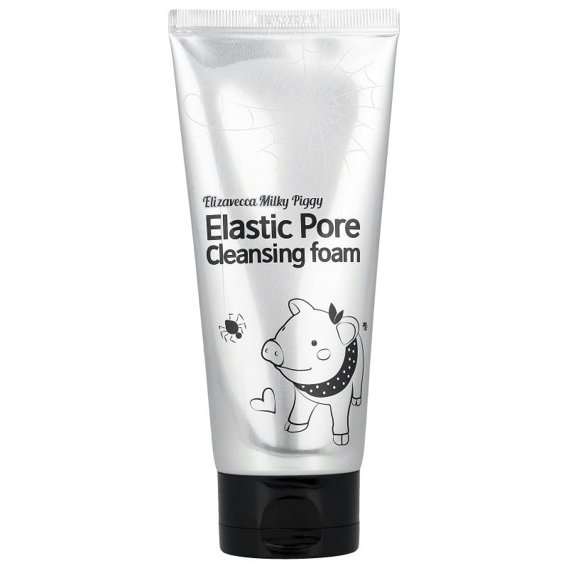 Elizavecca, Elizavecca Milky Piggy, Elastic Pore Cleansing Foam, 4.06 fl oz (120 ml)
