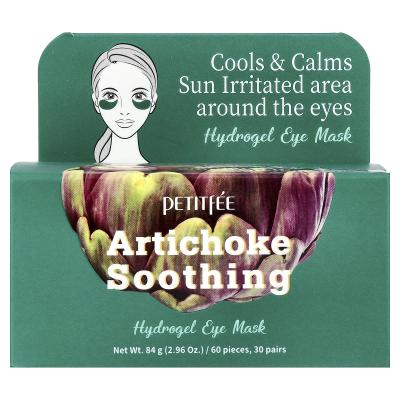 Petitfee, الخرشوف المهدئ، قناع هيدروجيل للعين، 60 رقعة، 2.96 أونصة (84 جم)