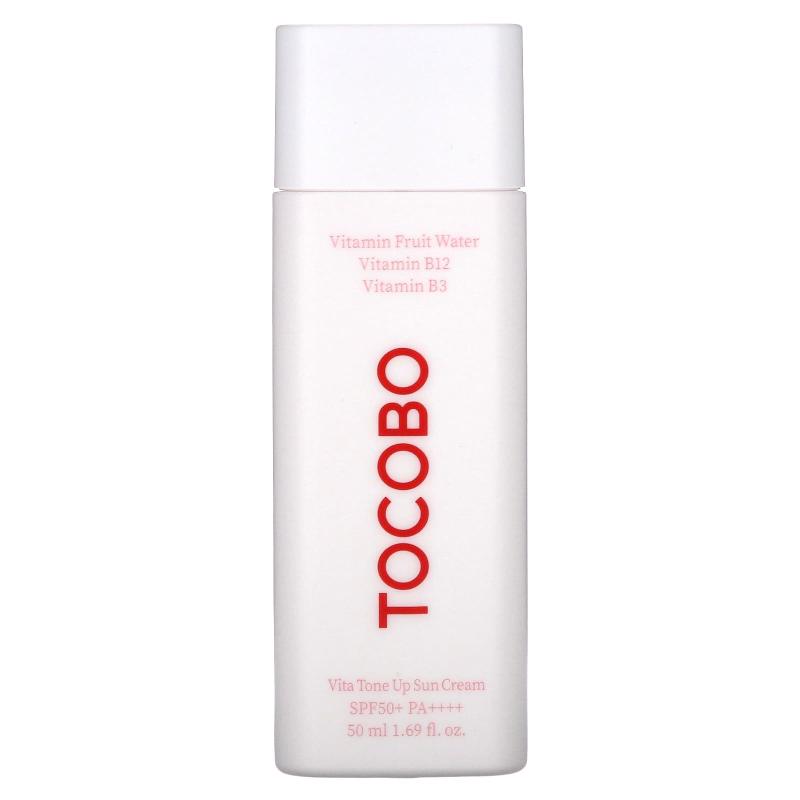Tocobo, Vita Tone Up SunCream، عامل حماية من الشمس 50+، PA ++++، 1.69 أونصة سائلة (50 مل) (Discontinued Item)