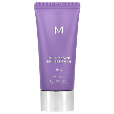 Missha, مصل التغطية المثالية B.B Cream، رقم 25 بيج دافئ، 1.18 أونصة سائلة (35 مل)