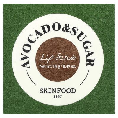 SKINFOOD, Lip Scrub, Avocado & Sugar, 0.49 oz (14 g)