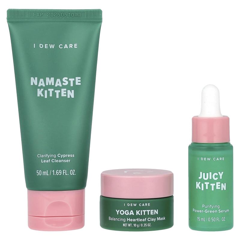 I Dew Care, Kitten My Balance On, Balancing & Calming Trio, 3 Piece Set