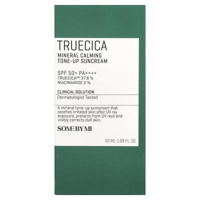 SOME BY MI, Truecica Mineral Calming، كريم الوقاية من الشمس، عامل حماية من الشمس 50+ PA++++، 1.69 أونصة سائلة (50 مل)