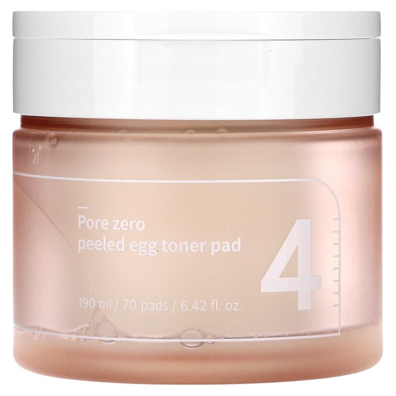 Numbuzin, No.4 Pore Zero Peeled Egg Toner Pad, 70 Pads, 6.42 fl oz (190 ml)