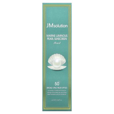 JM Solution, كريم الوقاية من الشمس Marine Luminous Pearl، عامل حماية من الشمس 50، 1.69 أونصة سائلة (50 مل)