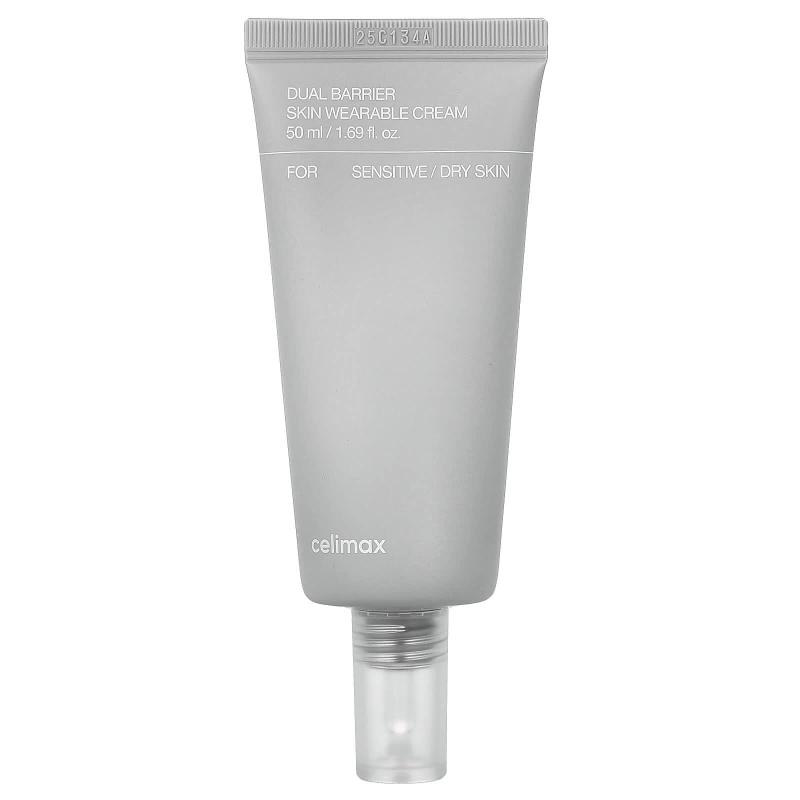 Celimax, كريم قابل للارتداء بحاجز مزدوج للبشرة، للبشرة الحساسة/الجافة، 1.69 أونصة سائلة (50 مل)