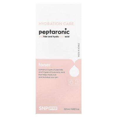 SNP, Prep Peptaronic، الببتيد وحمض الهيالورونيك، تونر، 10.82 أونصة سائلة (320 مل)