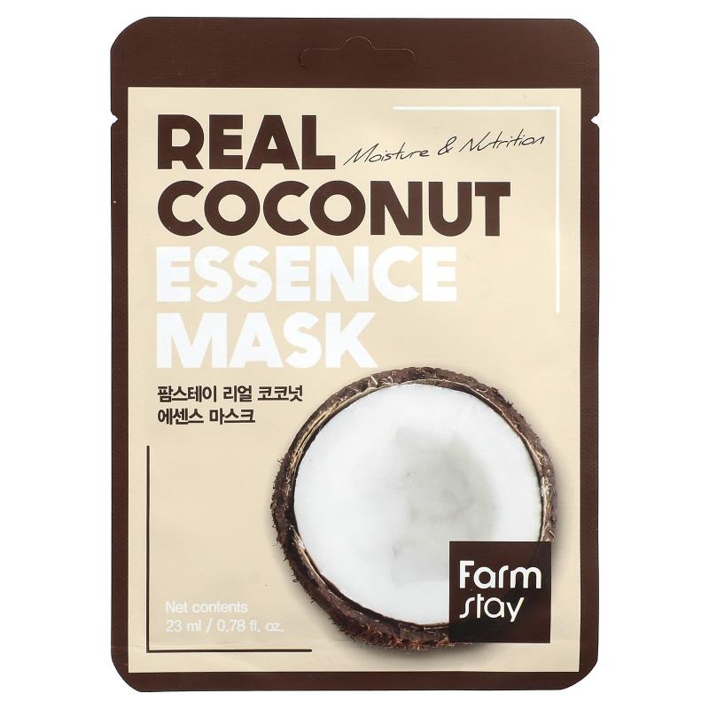 Farmstay, Real Coconut Essence Beauty Mask, 1 Sheet, 0.78 fl oz (23 ml)