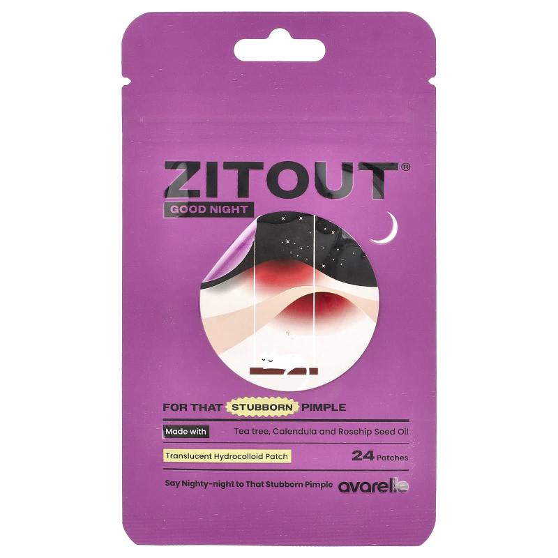 Avarelle, ZitOut® ليلة سعيدة، 24 رقعة