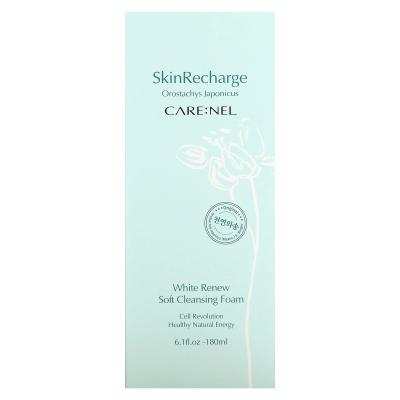 Care:Nel, رغوة التنظيف الناعمة White Renew، 6.1 أونصة سائلة (180 مل)