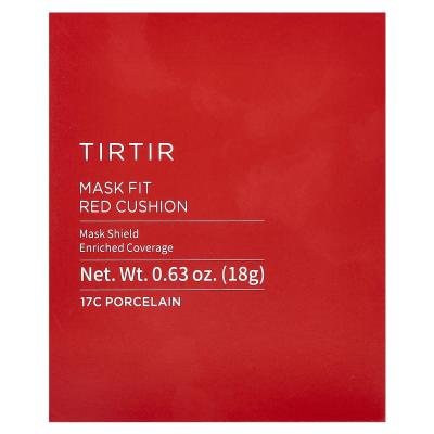 TIRTIR, وسادة حمراء مناسبة للقناع، 17C بورسلين، 0.63 أونصة (18 جم)