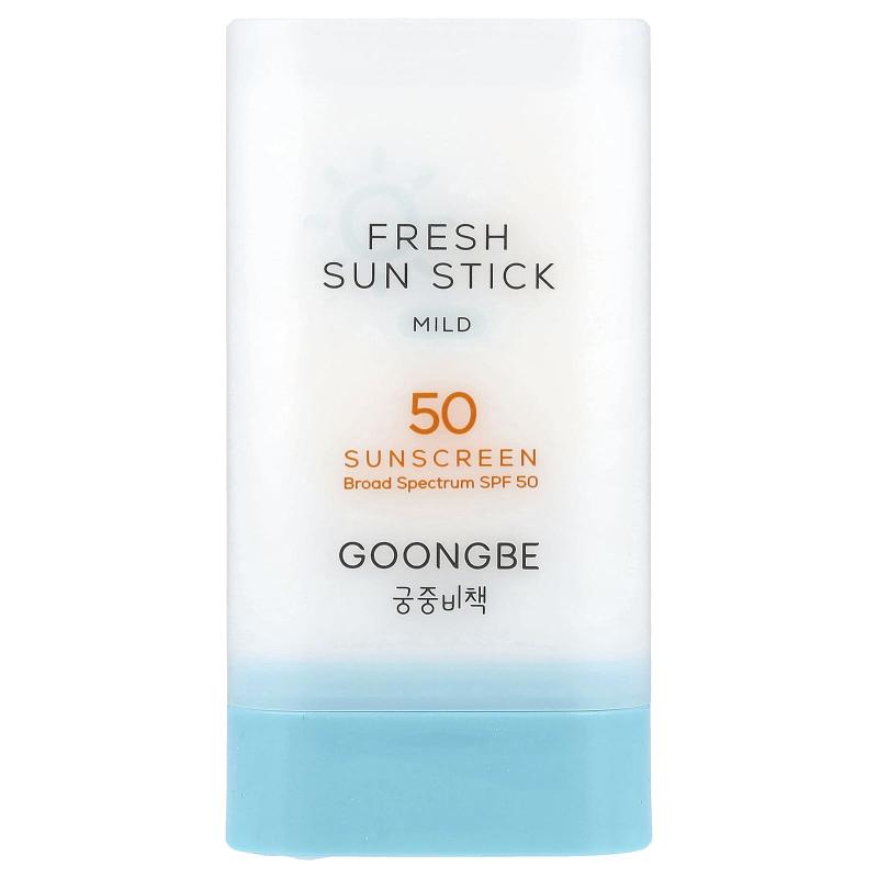 Goongbe, Fresh Sun Stick واقي الشمس، خفيف، عامل حماية من الشمس 50، 0.81 أونصة (23 جم)