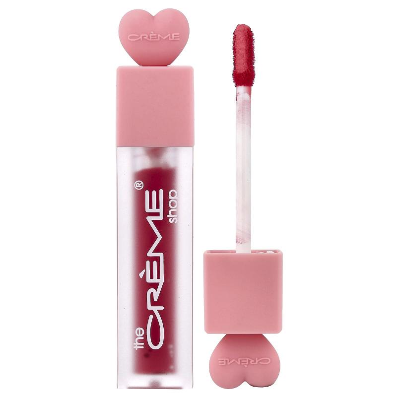 The Creme Shop, Glossy 12 HR + Lip Stain، النبيذ والعشاء، 0.194 أونصة (5.5 جم)