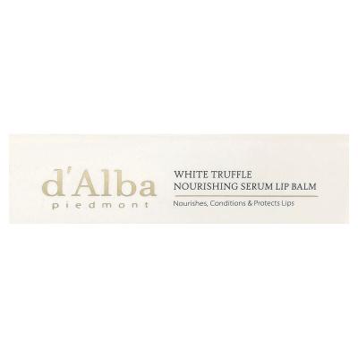 d'Alba, مصل مرطب الشفاه المغذي White Truffle، 0.12 أونصة (3.6 جم)