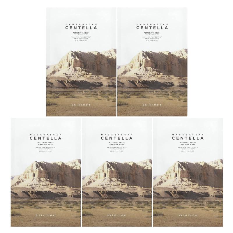 SKIN1004, مدغشقر سنتيلا، قناع تجميل أمبولة ورقية من هلام الماء، 0.84 أونصة سائلة (25 مل)