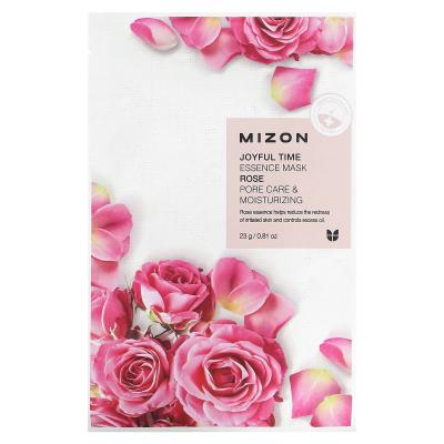 Mizon, Joyful Time Essence Beauty Mask، الورد، ورقة واحدة، 0.81 أونصة (23 جم)