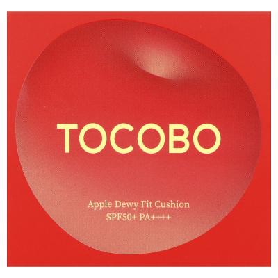 Tocobo, وسادة Apple Dewy Fit، عامل حماية من الشمس 50+ PA++++، 27 خبز محمص، 0.52 أونصة (15 جم)