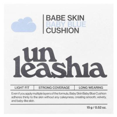 Unleashia, Babe Skin، وسادة باللون الأزرق الفاتح، عامل حماية من الشمس 40/PA++، 21C لخد الطفل، 0.52 أونصة (15 جم)