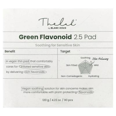 The Lab by BLANC DOUX, فلافونويد أخضر، 2.5 وسادة، 90 قطعة، 4.23 أونصة (120 جم)