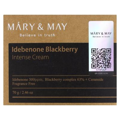 Mary & May, كريم Idebenone Blackberry المكثف، 2.46 أونصة (70 جم)