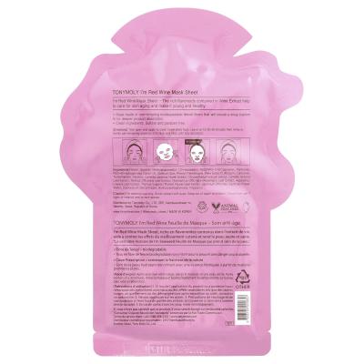 TonyMoly, I'm Red Wine، ورقة قناع تجميل للعناية بالمسام، ورقة واحدة، 0.74 أونصة (21 جم)