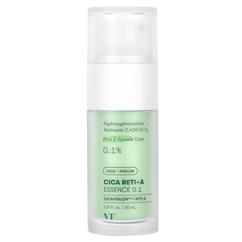 VT Cosmetics, Cica Reti-A Essence 0.1، 1.01 أونصة سائلة (30 مل)