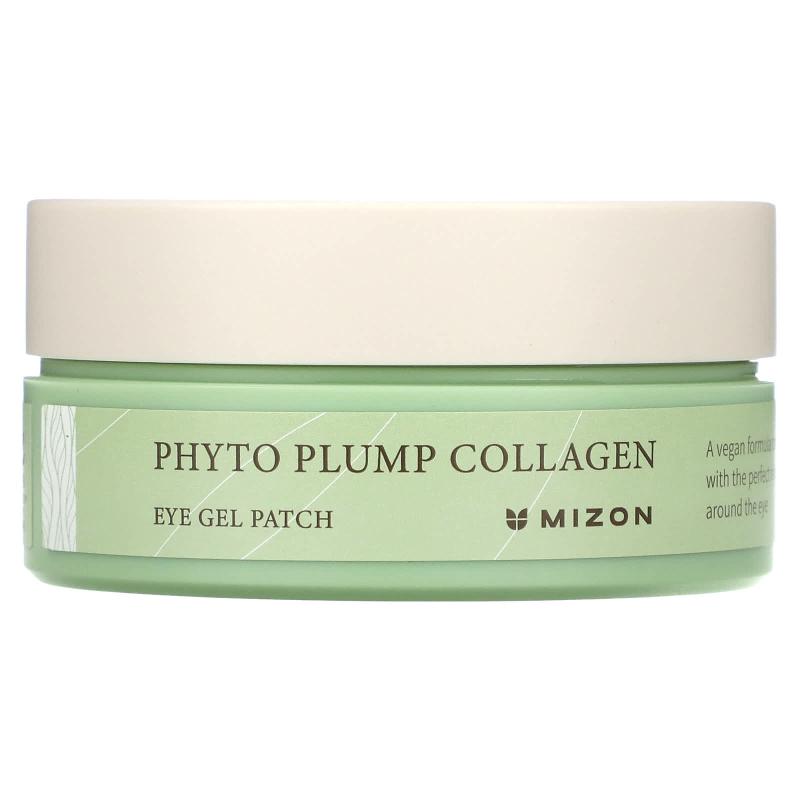 Mizon, Phyto Plump Collagen، لصقات جل للعين، 60 رقعة، 1.4 جم لكل منها