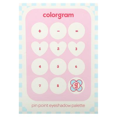 Colorgram, لوحة ظلال العيون Pin Point، 02 وردي + موف = الحب، 0.34 أونصة (9.9 جم)