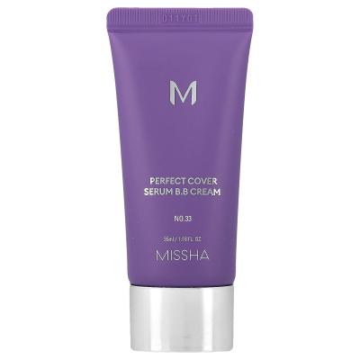 Missha, Perfect Cover Serum B.B Cream، رقم 33 أسمر، 1.18 أونصة سائلة (35 مل)