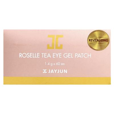 Jayjun Cosmetic, رقعة جل للعين بشاي الكركديه، منشطة، 60 رقعة