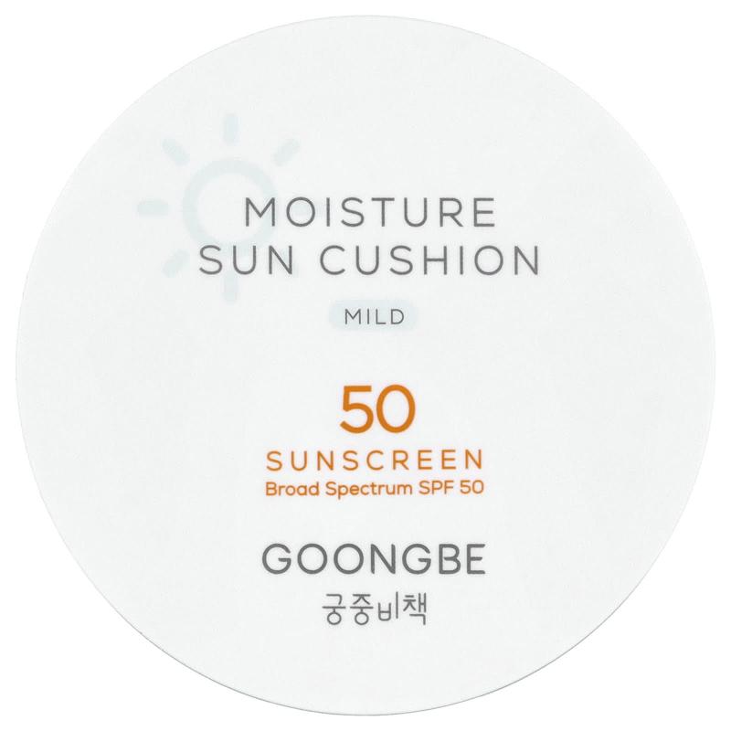 Goongbe, Moisture Sun Cushion واقي الشمس، خفيف، عامل حماية من الشمس 50، 0.49 أونصة (14 جم)