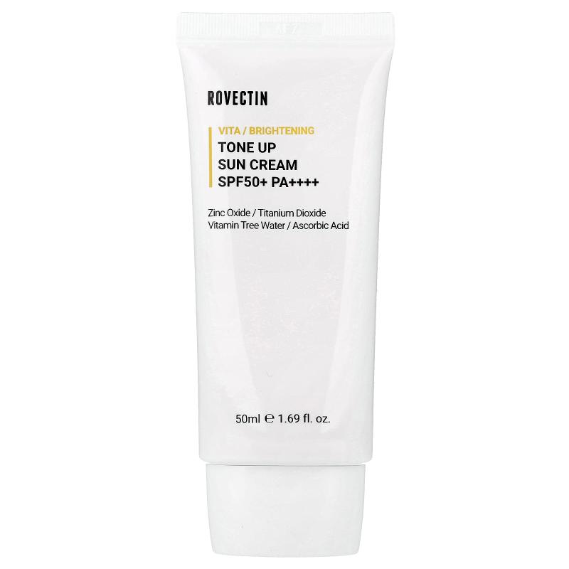 Rovectin, كريم الشمس Vita Tone Up، عامل حماية من الشمس SPF 50+ PA ++++، 1.69 أونصة سائلة (50 مل)