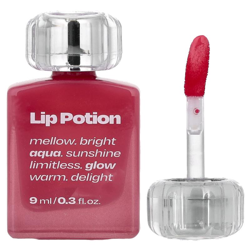 Alternativestereo, Lip Potion Aqua Glow، رقم 7 بينك صودا، 0.3 أونصة سائلة (9 مل)