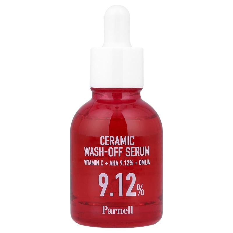 Parnell, AHA 9.12 Omija Ceramic Wash-Off Serum, 1.01 fl oz (30 ml)