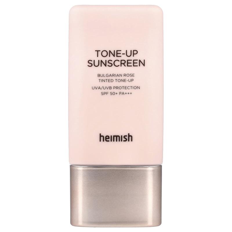 Heimish, Tone-Up Sunscreen، لون وردي بلغاري، عامل حماية من الشمس 50+ PA+++، 1.01 أونصة سائلة (30 مل)