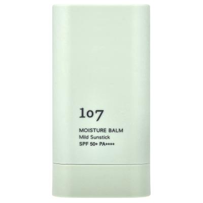 107 Beauty, بلسم مرطب، إصبع شمس خفيف، عامل حماية من الشمس SPF 50+ PA++++، 0.63 أونصة (18 جم)