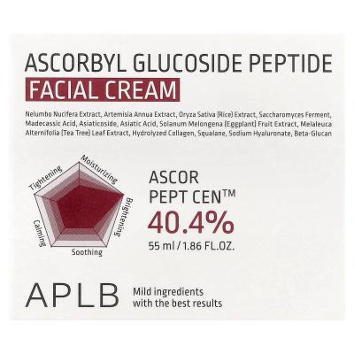 APLB, كريم الوجه Ascorbyl Glucoside Peptide، 1.86 أونصة سائلة (55 مل)