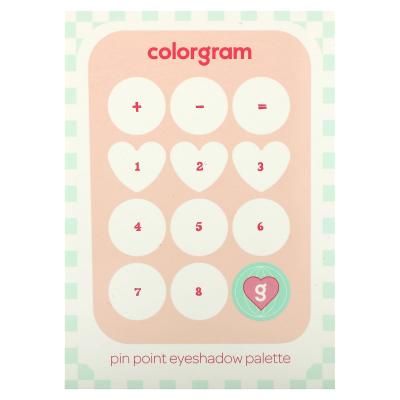 Colorgram, لوحة ظلال العيون Pin Point، 01 خوخ + مرجاني = حب، 0.34 أونصة (9.9 جم)