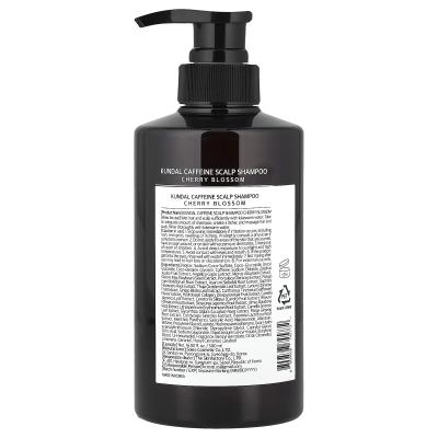 Kundal, شامبو طبيعي للعناية بالشعر يحتوي على الكافيين، لجميع أنواع الشعر، زهر الكرز، 16.9 أونصة سائلة (500 مل)