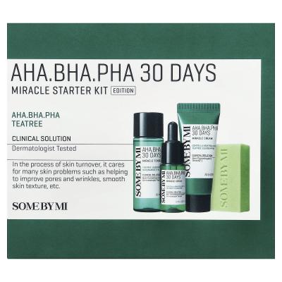 SOME BY MI، AHA.BHA.PHA 30 Days Miracle Starter Kit، مجموعة مكونة من 4 قطع