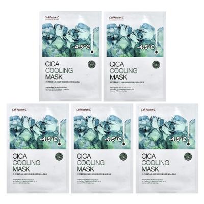 Cell Fusion C, قناع Cica Cooling Beauty، 5 ورقات، 0.95 أونصة (27 جم)