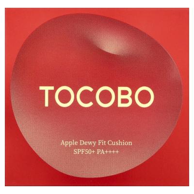 Tocobo, وسادة Apple Dewy Fit، عامل حماية من الشمس 50+ PA++++، 25 حبة فول سوداني، 0.52 أونصة (15 جم)