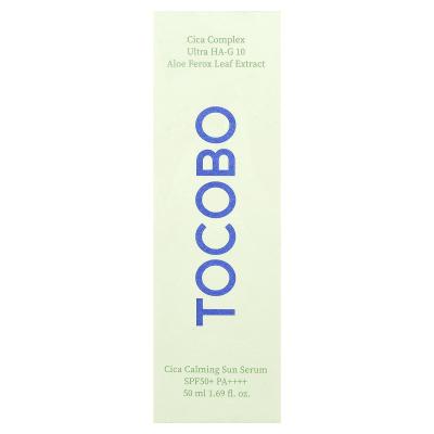 Tocobo, Cica Calming Sun Serum، عامل حماية من الشمس 50+ PA++++، 1.69 أونصة سائلة (50 مل)