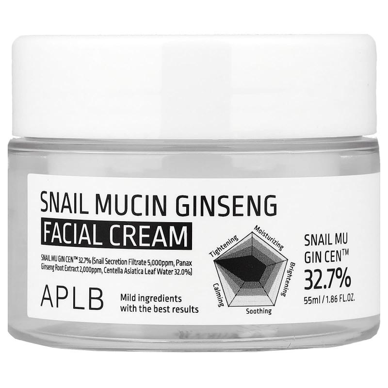 APLB, Snail Mucin Ginseng Facial Cream, 1.86 fl oz (55 ml)