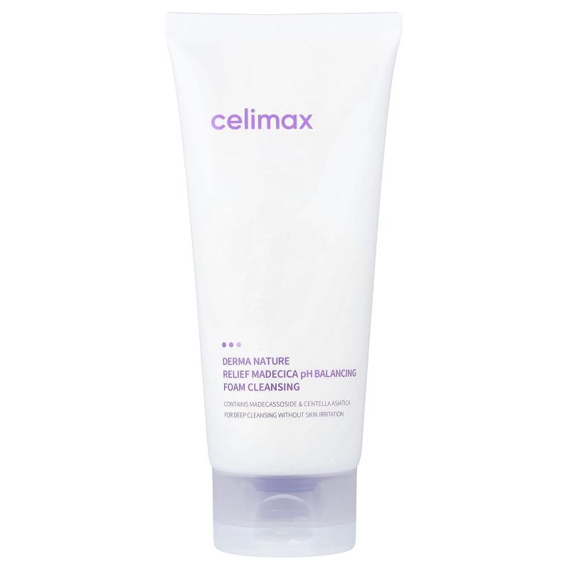 Celimax, Derma Nature Relief Madecica pH Balancing Foam Cleansing, 5.07 fl oz (150 ml)