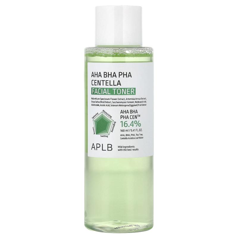 APLB, AHA BHA PHA Centella Facial Toner, 5.41 fl oz (160 ml)